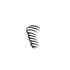 Tornado icon. Tornado storm icon isolated on white background. Typhoon, cyclone and hurricane simple vector illustration