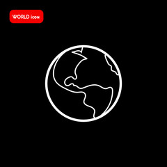 Earth icon. World icon vector