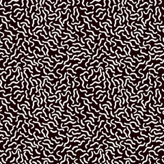 Memphis style seamless pattern on black background