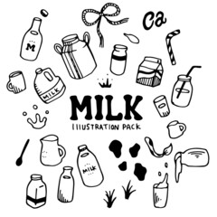 Milk Illustration Pack
