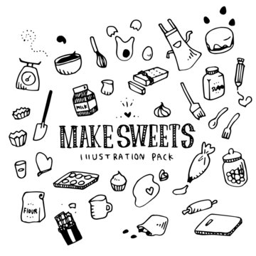 Make Sweets Illustration Pack