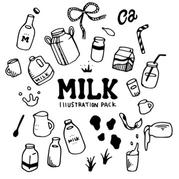 Milk Illustration Pack