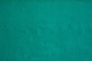 Fototapeta na wymiar Closeup of grunge green plywood background. wooden texture. surface
