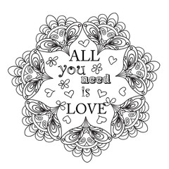Quote adult coloring page
