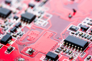 Abstract,close up of Mainboard Electronic computer background.
(logic board,cpu motherboard,Main...
