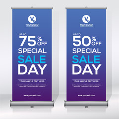 Roll up banner design template