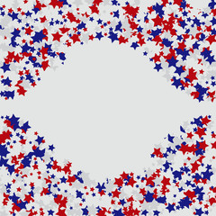 Stars confetti background. Celebration confetti decoration. Rich VIP premium design