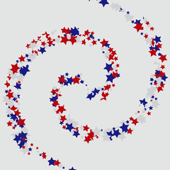 Stars confetti background. Celebration confetti decoration. Rich VIP premium design