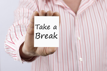 Take a Break written on card