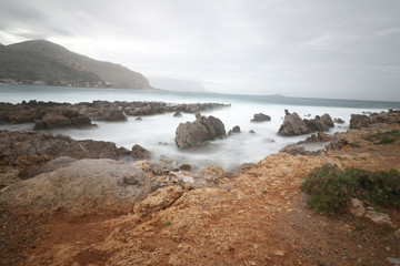 Paesaggio marino invernale