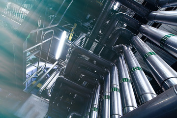Industrial zone, Steel pipelines and equipment