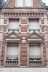 d&eacute;tail immeuble ancien &agrave; Mulhouse en Alsace
