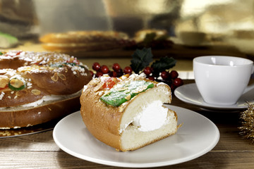 epiphany cake and coffee