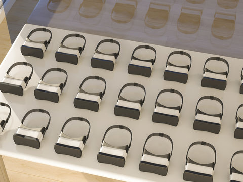 Virtual Reality Glasses on table