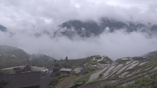 Pan of Ping an rice terraces