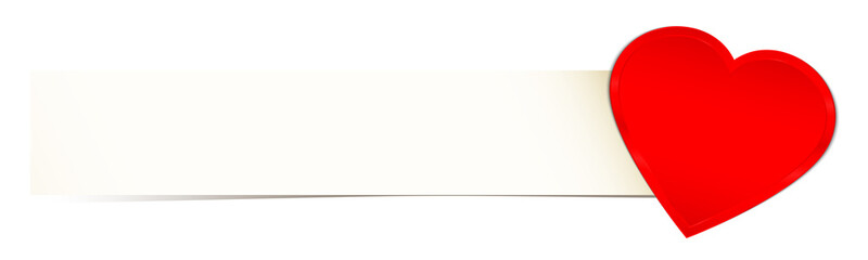 Shining Heart Red Banner