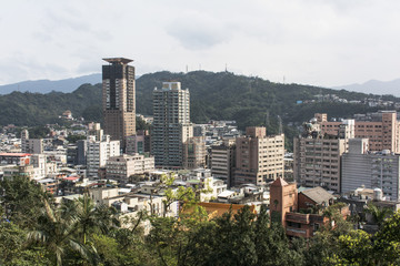 Blick auf Keelung auf Taiwan.