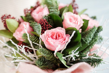 nice bouquet in the hands