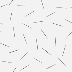 Sewing needle vector minimal seamless pattern