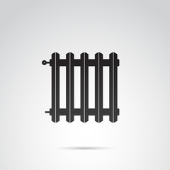 Radiator vector icon.