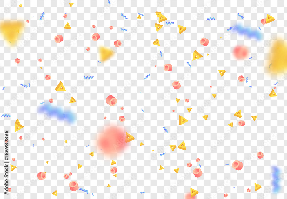Poster abstract pattern geometric elements on a transparent background.