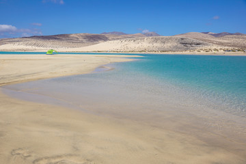 Canary Islands, Spain Sotavento Beach in Fuerteventura,