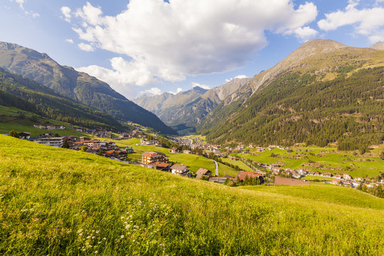Austria, Tyrol, Soelden, townscape