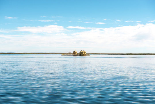 Peru, Titicaca lake, Uros Floating reed Island