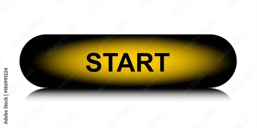 Aufkleber start colorful long round web button. web elements. vector button.