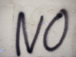 No painted on wall