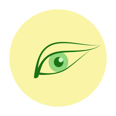 eye and leaf logo ecology