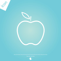 Obraz premium Apple vector icon