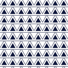 Line triangle seamless vector pattern. Geometric repeating background.