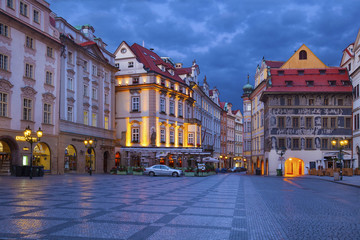 Old Town Square (Staroměstské náměstí) in Prague, Czech Republic