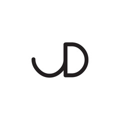 initial letter rounded logo modern