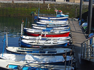 Fischerboote in Getaria