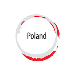 Poland flag, vector illustration