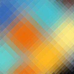 Blurred background. Geometric abstract pattern in low poly style. Effect of a glass.