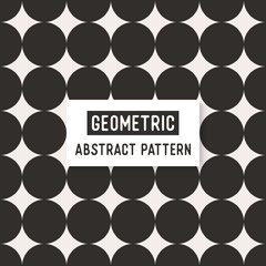 Abstract black and white seamless pattern.