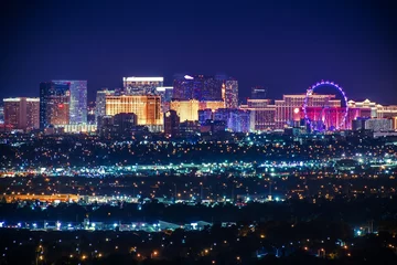 Crédence de cuisine en verre imprimé Las Vegas Nevada États-Unis Ville de Las Vegas