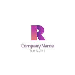 R LETTER LOGO TEMPLATE