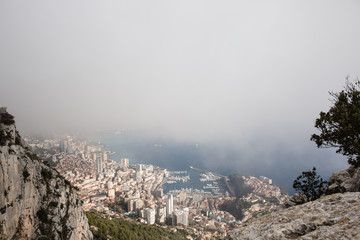 Obraz premium Monaco vu d'en haut