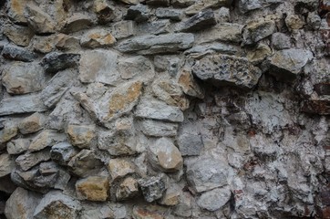 Texture of old rock wall for background