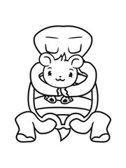 teddy bär kuscheltier maus schlafen meditieren ausruhen beten schildkröte süß niedlich comic cartoon clipart