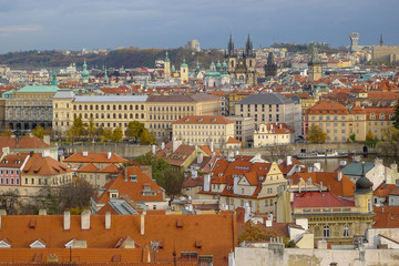 Fototapeta na wymiar The skyline and cityscape of Prague