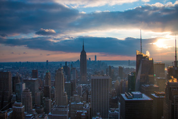New York City - View from the Top Of The Rocks - Empire State Building