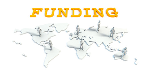 Obraz premium funding Concept with Business Team