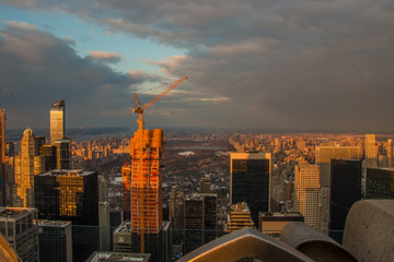 Fototapeta premium New York City - View from the Top Of The Rocks - Empire State Building