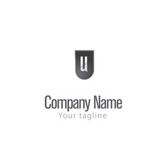 U LETTER LOGO TEMPLATE