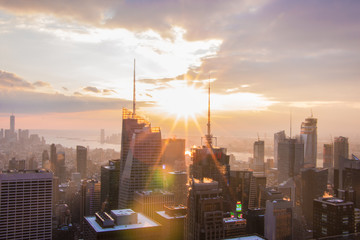 New York City - View from the Top Of The Rocks - Empire State Building